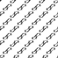 Man escalator move down pattern seamless vector