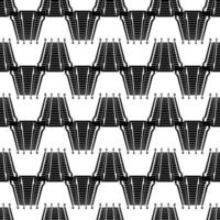 Triple escalator pattern seamless vector