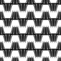 Triple escalator pattern seamless vector