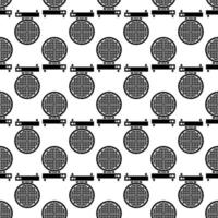 Belgian waffle maker pattern seamless vector