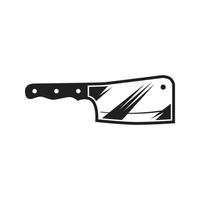 cuchillo silueta logo elegante vector