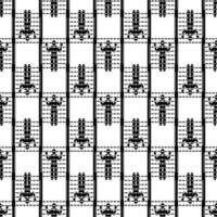Migrant man at border pattern seamless vector