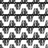 Man escalator down pattern seamless vector