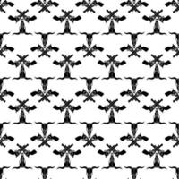Cow skull cross revolver pattern seamless vector