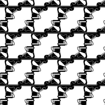 Hiking boot pattern seamless vector
