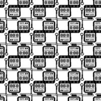 Hiking digital clock pattern seamless vector