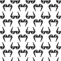 Hiking glasses pattern seamless vector