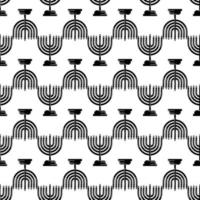 Menorah pattern seamless vector