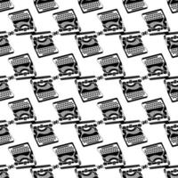 Classic typewriter pattern seamless vector