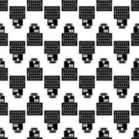 Parcel boxes pattern seamless vector