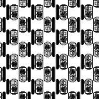 Sausage lunch box pattern seamless vector