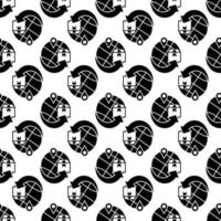 Global parcel delivery pattern seamless vector