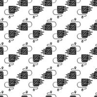 Parcel tracking pattern seamless vector