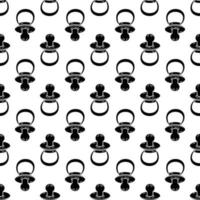 Soft pacifier pattern seamless vector