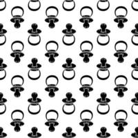 Soft pacifier pattern seamless vector