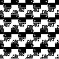 Money wallet pattern seamless vector