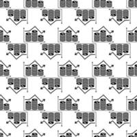 Money coins graph pattern seamless vector