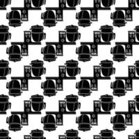 Cook food processor pattern seamless vector