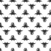 Modern harvester pattern seamless vector