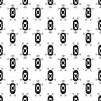 Top view smart car pattern seamless vector