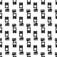 Credit card terminal pattern seamless vector
