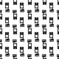 Credit card terminal pattern seamless vector