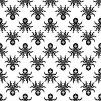 Danger tarantula pattern seamless vector