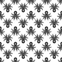 Danger tarantula pattern seamless vector