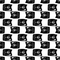 Eye face lifting pattern seamless vector