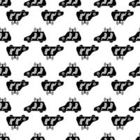 Test driverless car pattern seamless vector