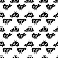 Test driverless car pattern seamless vector