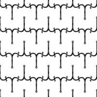 Double fishing hook pattern seamless vector