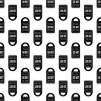 Handle door tag pattern seamless vector