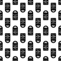 Please make up my room pattern seamless vector