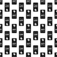 Dont disturb door tag pattern seamless vector