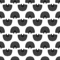 Ice igloo pattern seamless vector