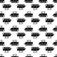 Farm crawler pattern seamless vector