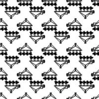Tractor plowing pattern seamless vector