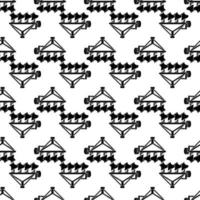 Tractor plowing pattern seamless vector