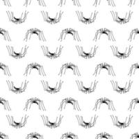 Long leg spider pattern seamless vector