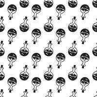 Magic potion pattern seamless vector
