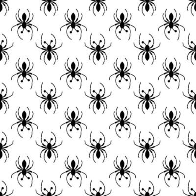 Halloween spider pattern seamless vector