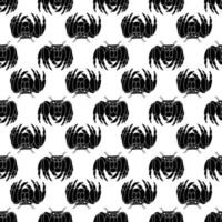 Spooky spider pattern seamless vector