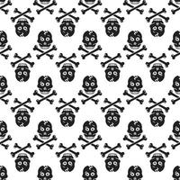 Skull bone pattern seamless vector