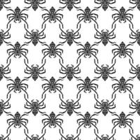 Dragonfly spider pattern seamless vector