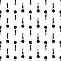 Speaker microphone pattern seamless vector