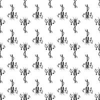 Retro microphone pattern seamless vector