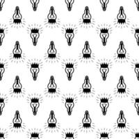 King bulb idea pattern seamless vector