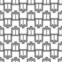 Light switch pattern seamless vector