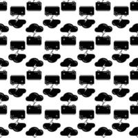 Light bolt battery pattern seamless vector
